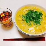 白菜と卵のあっさりうどん